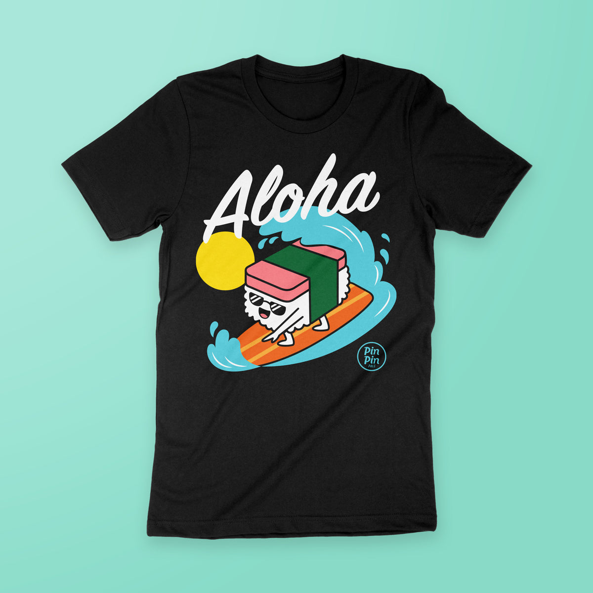 AlohaMusubi_Adult_Shirt_Black_