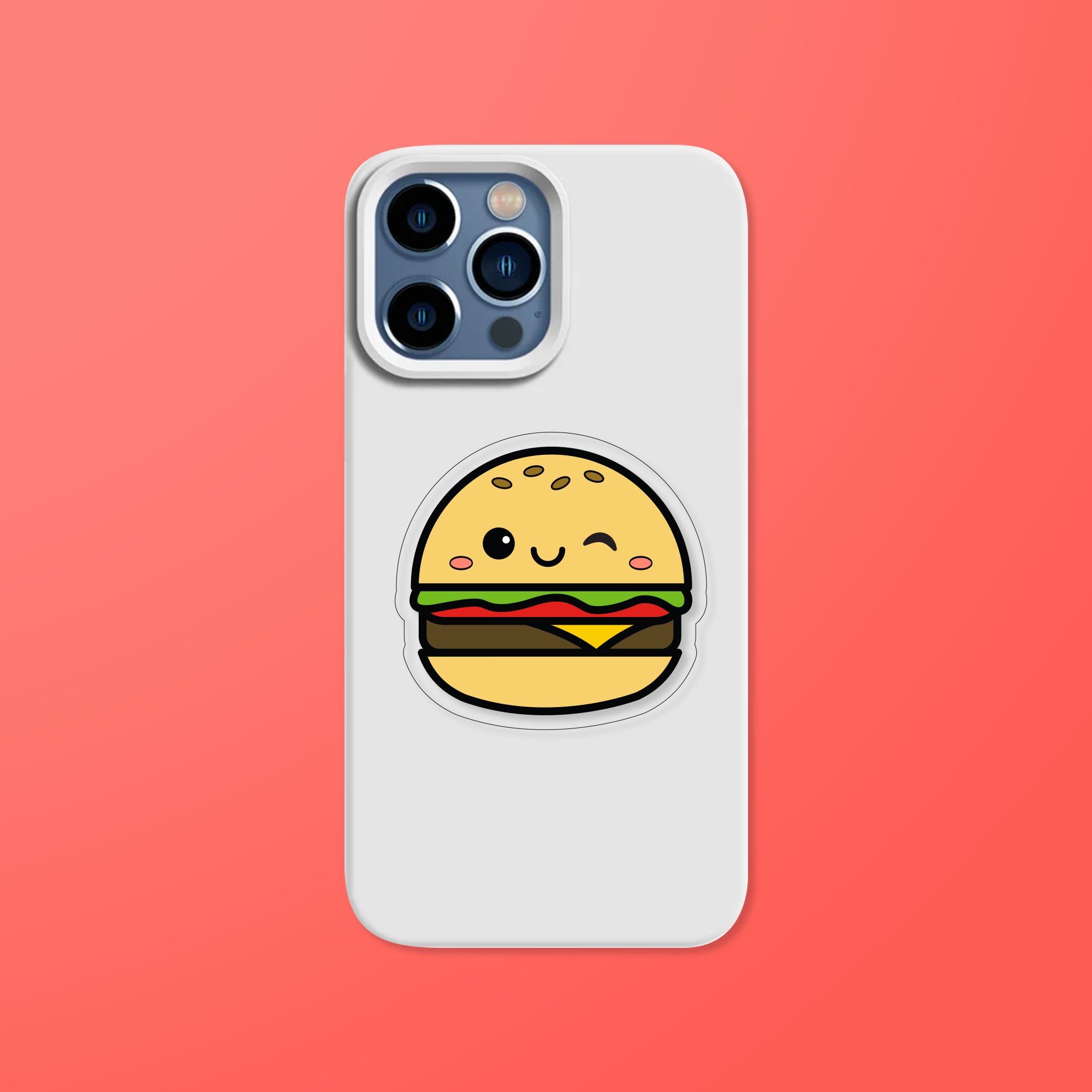 Burger Phone Grip – Pals & Co Burger Phone Grip – Pals & Co