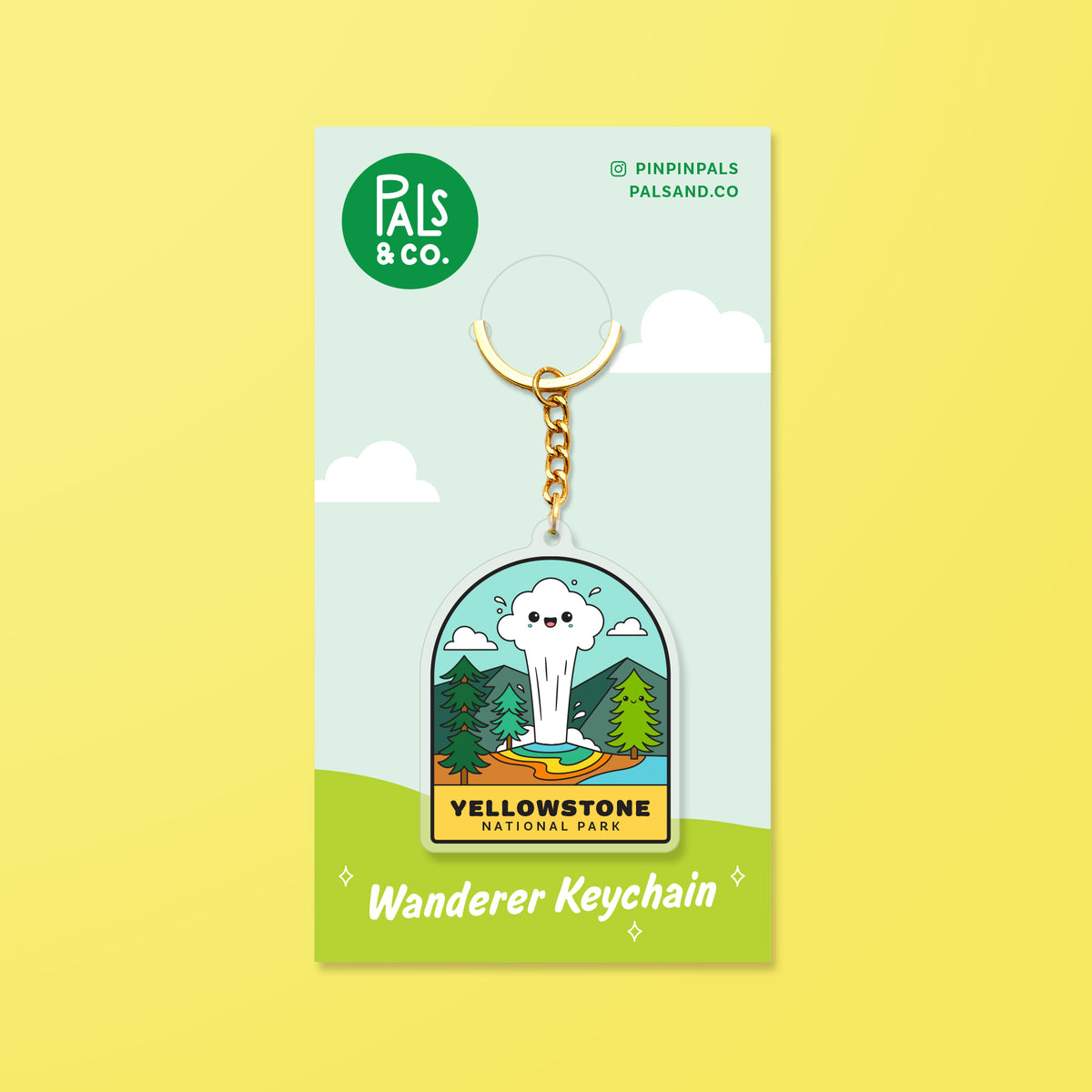 Yellowstone National Park - Acrylic Keychain – Pals & Co.